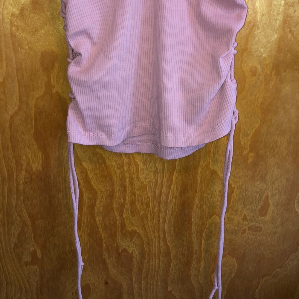 👛 Light Pink Ruched Tank 👛 - Picture 4 of 4